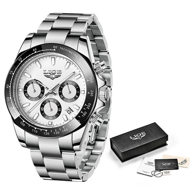 Men's Quartz Watch Multifunction Chronograph Sports Waterproof Watch